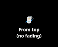 From top (no fading) enter animation From top (no fading) enter animation