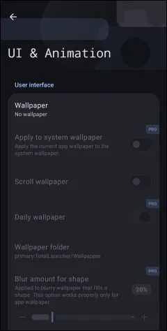 UI & Animation Menu Overview UI & Animation Menu Overview