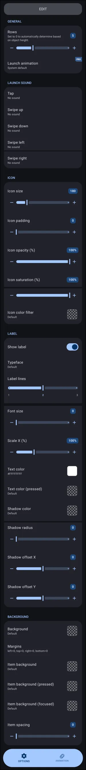 List Layout Options List Layout Options