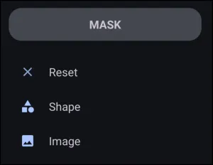 Mask dialog