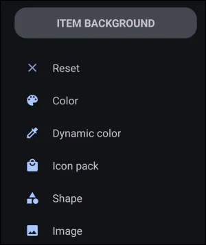 Background Item
