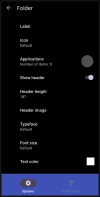 Folder Show Header